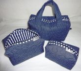 CONJ. NECESSAIRE POÁ AZUL MARINHO